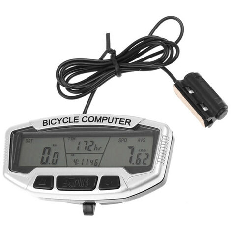 Étanche vélo vélo numérique LCD ordinateur odomètre compteur de vitesse vélomètre rétro-éclairage automatique 27 fonctions