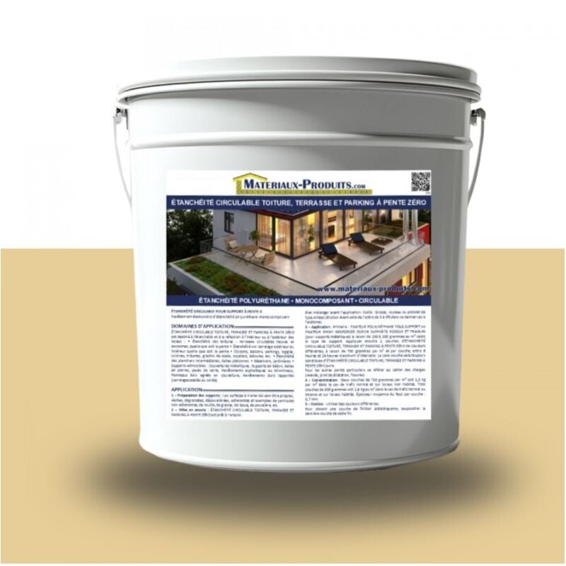 Etanchéité circulable toiture, terrasse et parking à pente zéro - 5 Kg Sable - MATPRO