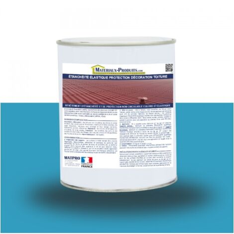 Etanchéité Elastique Protection Décoration Toiture - 1 Kg Bleu Grec - MATPRO