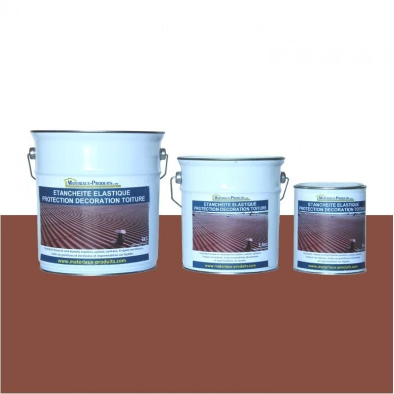 Etanchéité Elastique Protection Décoration Toiture - 12 Kg Rouge Tuile Matpro