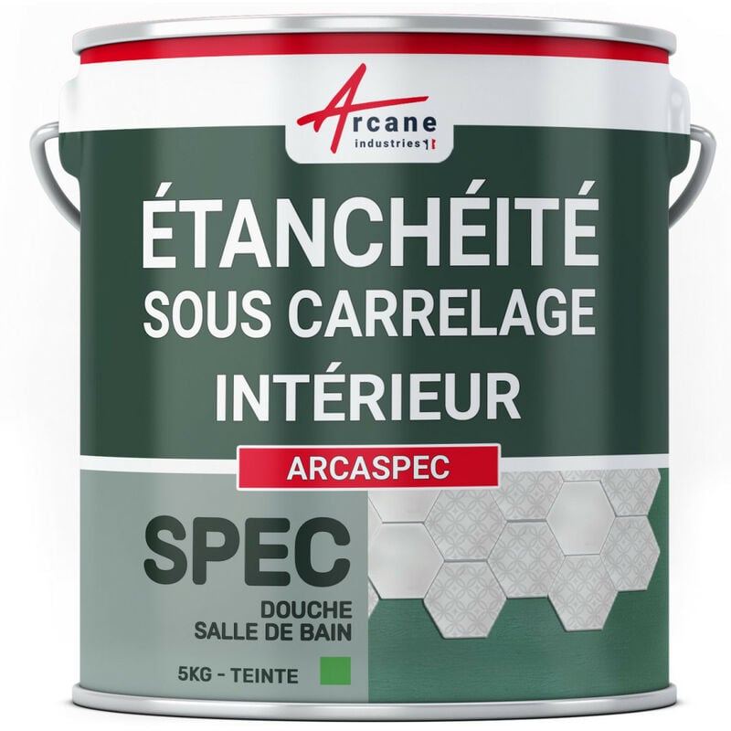 Arcane Industries - Etancheite sous carrelage douche salle de bain cuisine imperméabilisation placo spec - 5 kg