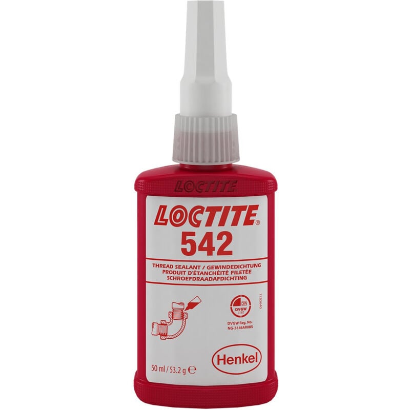 Loctite - Etancheite raccords filetee tuyaux et raccords 542 - 50 ml