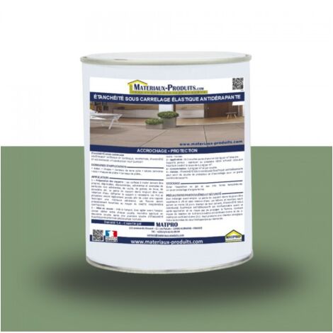 Étanchéité sous carrelage élastique antidérapante - 6 Kg Vert clair - MATPRO