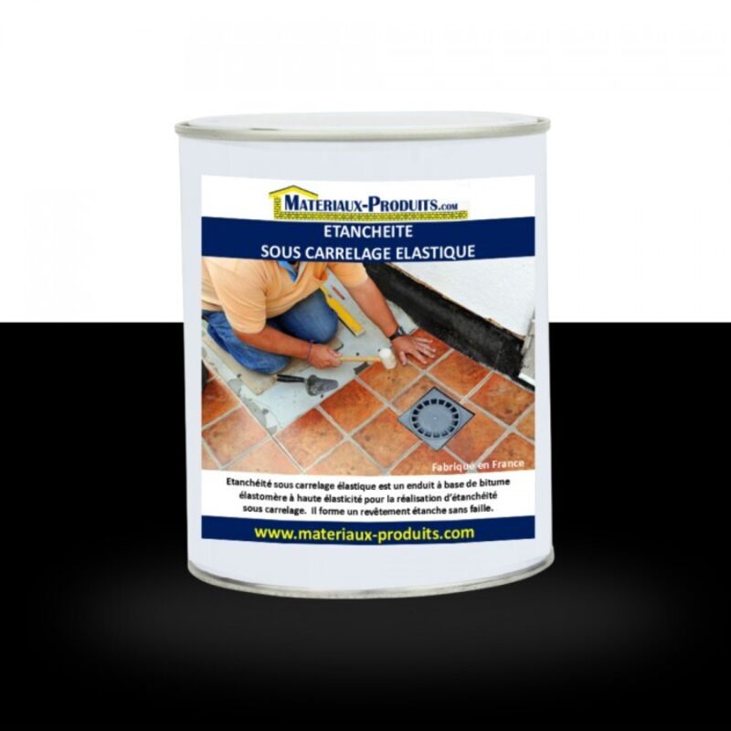 Matpro - Etanchéité sous carrelage elastique - 5 Kg Noir
