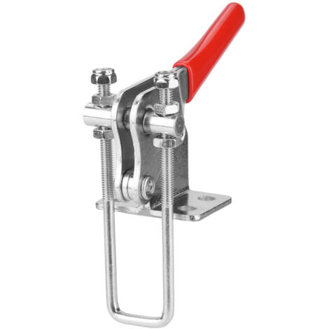 Étau à bascule galvanisé 90° avec serrage rapide, outil de fixation manuel pour atelier (GH-40344)