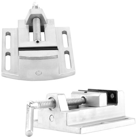 Étau à Mâchoire Plate 2.5 Pouces Double Rail Précision pour Petit Perceuse de Banc - KZQ