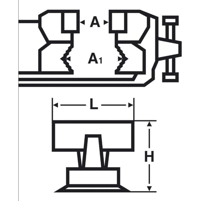 Virax - tau à mors parallèles 125 mm - 200412