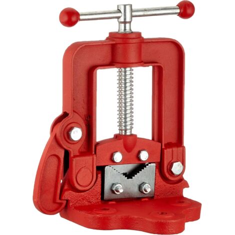 Étau à pression pour tuyaux épaissis et lestés, étau d'établi pour tuyaux Étau à pression pour tuyaux Fixation pour machine à manchonner