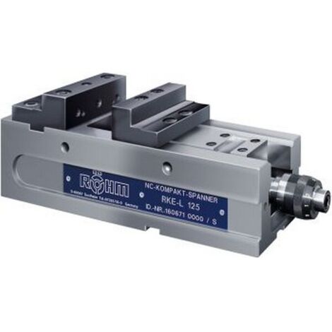 Etau compact pour machines NC RKE-L avec mors étagés, Larg. : des mors : 125 mm, Hauteur des mors 40 mm, Capacité de serrage 216 mm