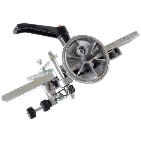 Étau d'affûtage pour taille-haies – Compatible affûteuses Jolly et Compact – Meule 145x22.2mm – Pour lames simples et doubles – Tecomec