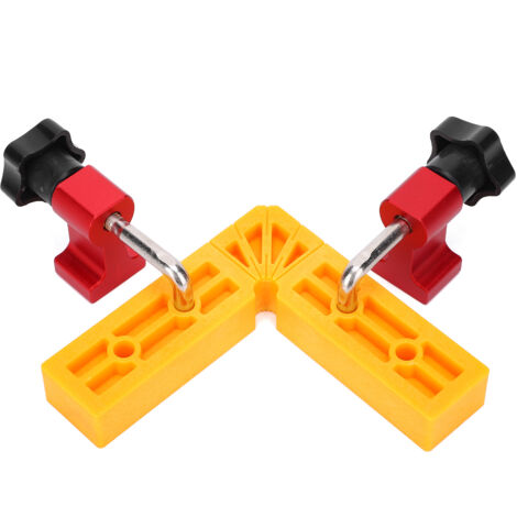 Étau d'angle 90° pour menuiserie, serre-joint de fixation 120x120mm, outil d'assemblage bois