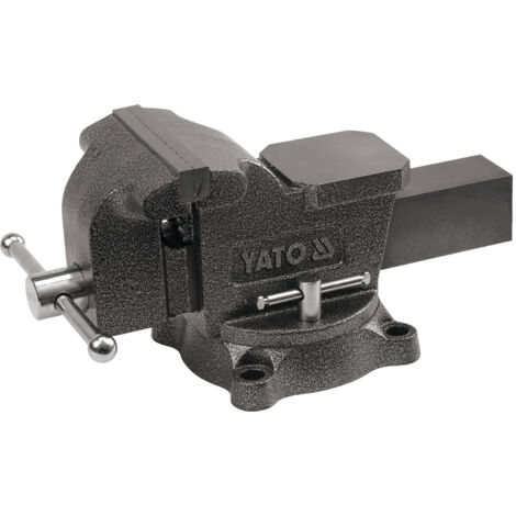 Etau d'atelier toya 125 mm base tournante 360° heavy duty