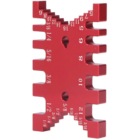 Étau de Menuiserie en Aluminium avec Double Échelle Métrique et Impériale pour Assemblage Tenon-Mortaise