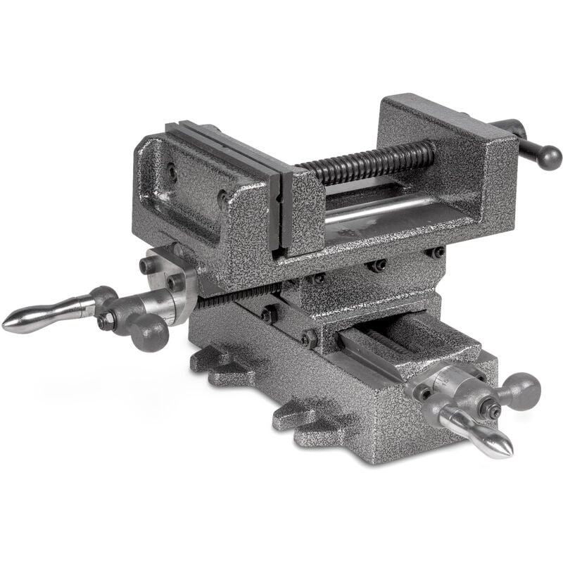 Mw-tech - Combinaison étau de perçage et table croisée largeur des mors 160 mm ouverture des mors 152 mm course x / y 200 / 200 mm BAVALR160