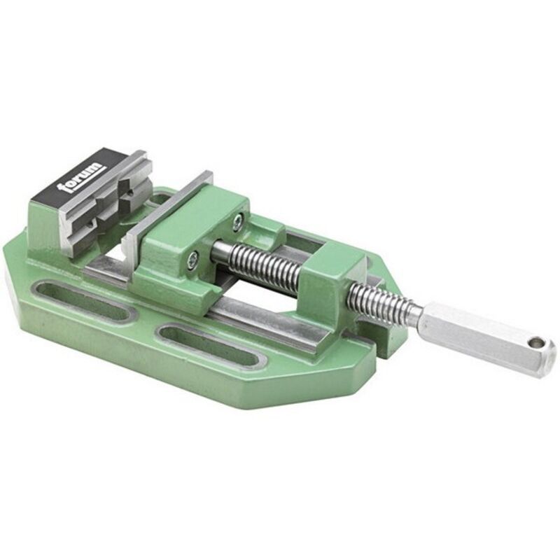 Etau de précision pour perceuse, corps en fonte spéciale, Taille : 2, Larg. : des mors 100 mm, Capacité de serrage 110 mm, Distance entre fentes :