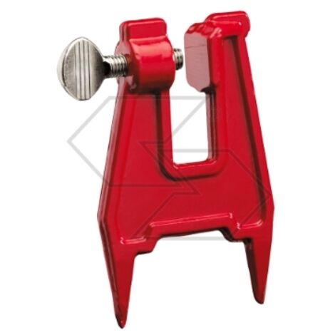 Etau de serrage pour fixer la barre de tronçonneuse lors de l'affûtage fourni avec 2 mèches