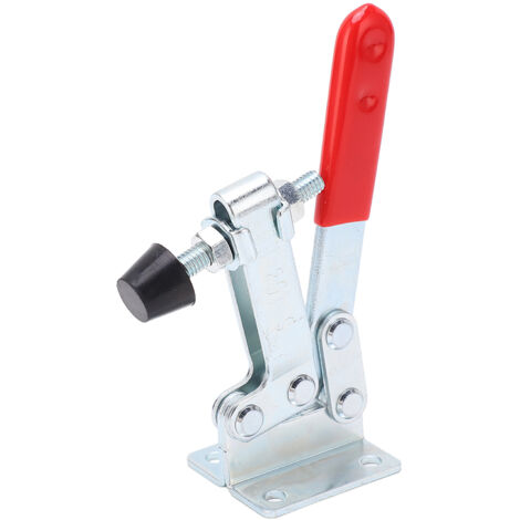 Étau de serrage vertical en acier au carbone, outil d'atelier fixe (Modèle 201-C)