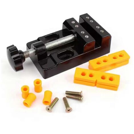 Étau de table plat pour perceuse Mini étau d'établi - Étau réglable