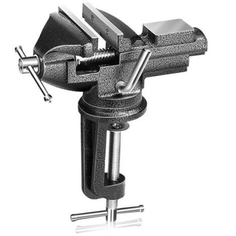 Étau d'établi pivotant 360° - Mâchoires 73mm - Serre-joints en acier moulé 80mm - Outil robuste 1.81kg