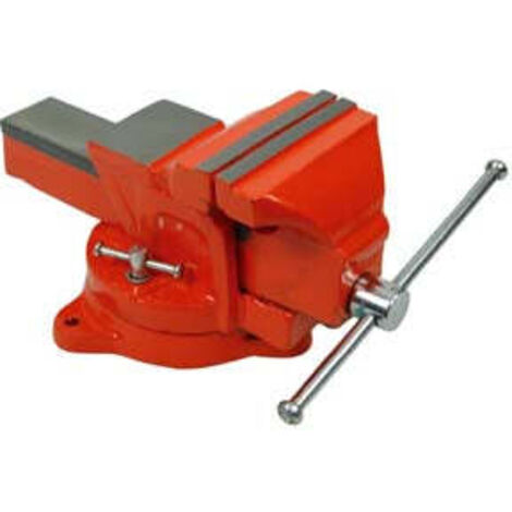 Etau d'établi pivotant en fonte - base pivotante 100 mm
