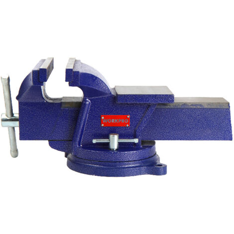 étau D'établi Rotatif Workpro Rotation 360° Et Mâchoires 100mm - Workpro