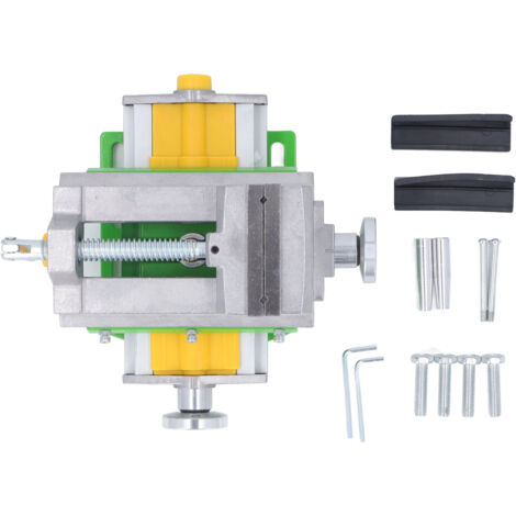 Étau multifonctionnel pour perceuse à glissière croisée, en acier allié, 0 à 80mm, 2 voies, composé X Y