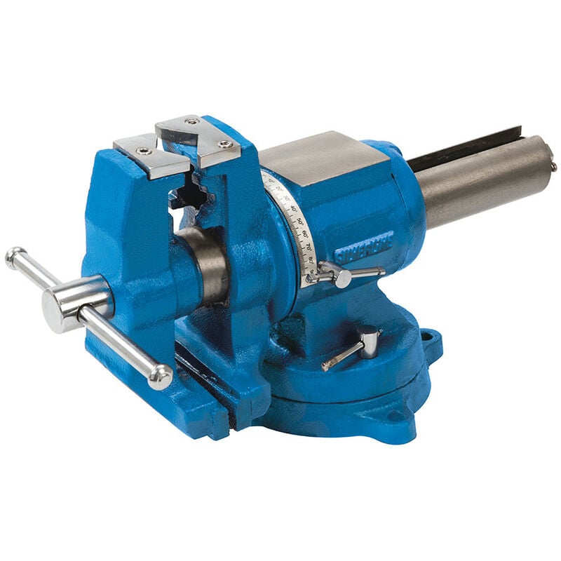 Etau multifontions 125 mm multiusages orientable et pivotant