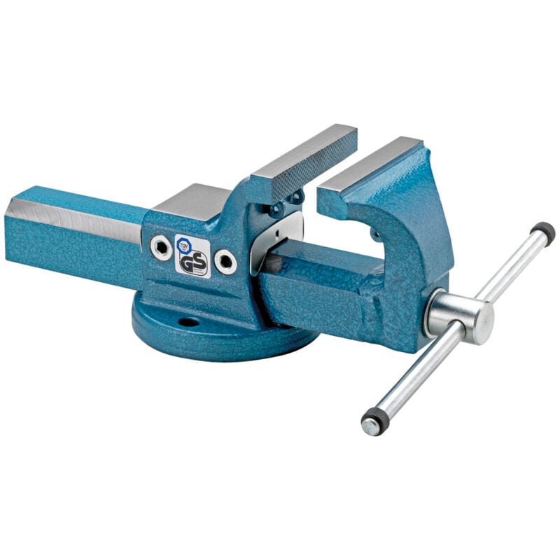 Etau parallèle avec support pour fixation de mâchoires de serrage orientables et interchangeables, Larg. : des mors : 125 mm