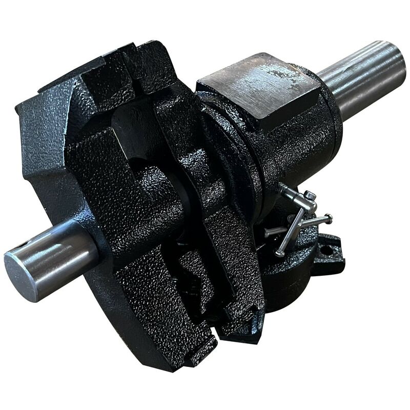 Monmobilierdesign - tau polyvalent cylindrique avec base et mâchoire pivotantes mors 100 mm