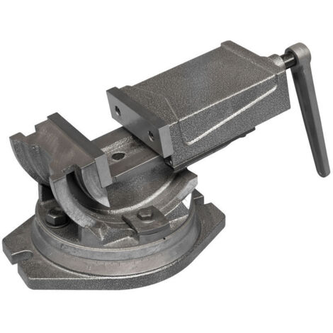 Etau pour machines-outils avec table rotative et inclinable 125mm Holzmann iu125