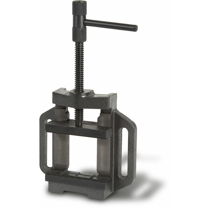 Etau pour perceuse en fonte grise et acier, Largeur des mâchoires 100mm, Largeur de serrage maximale 89mm, étau pour machine à fixer sur la perceuse