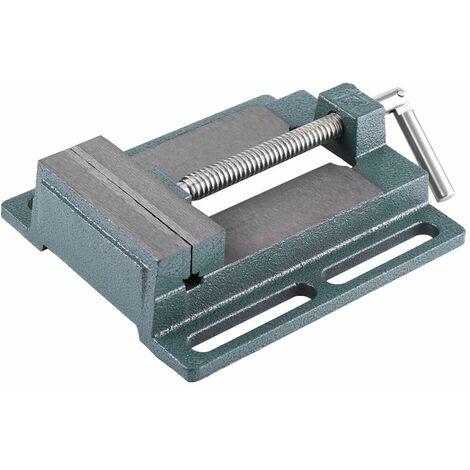 Etau pour Perceuse à Colonne, Banc Pince Etau Ouverture Parallèle Table Etau, Ouverture de Mâchoire 110mm, Drill Press Vice
