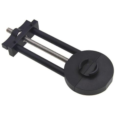 Étau professionnel pour la réparation d'objectifs, permettant le réglage de la bague de filtre pour objectifs de 27 à 130 mm