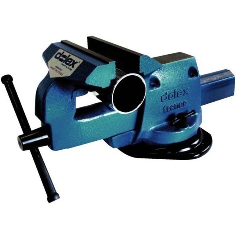 Dolex - Etau réglable serre-tube base tourn. mors 125mm ouv. 155mm