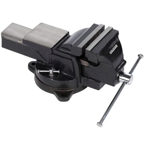 Étau rotatif 125 mm en fonte – Capacité de serrage 360° – Pour menuiserie et métallurgie – Outil professionnel – Kreator - krt554012