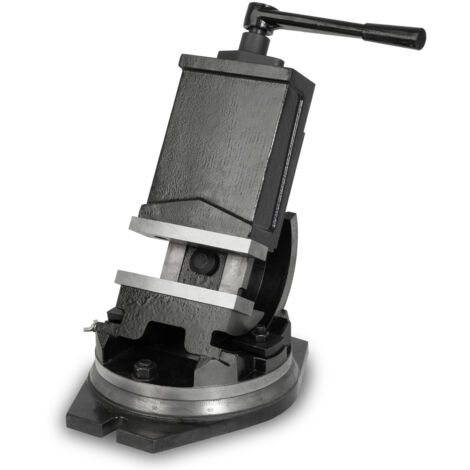 Étau rotatif & basculant acier moulé, mors 160mm, serrage 125mm, pivot 360°, inclinaison 90° – EBERTH