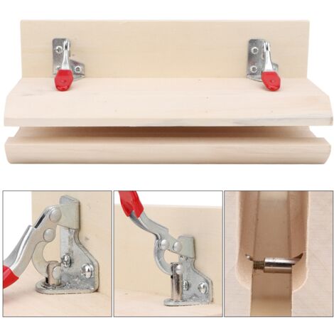 Étaux à coudre en bois pour travail du cuir, outil de maroquinerie pour projets DIY et artisanat.