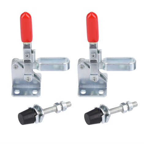 Étaux de serrage rapide galvanisés à fixation verticale - Lot de 2 pièces