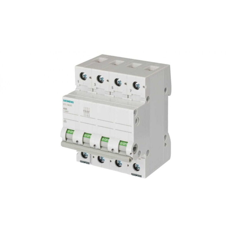 Interrupteur sectionneur off Siemens 63A 4-pole 440VCA interrupteur 5TL14630