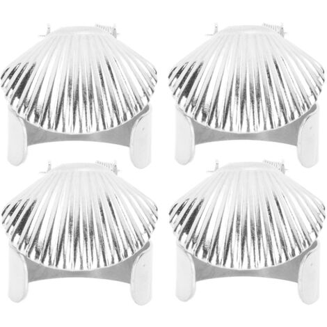 Éteignoir de Bougie 4 Pièces, Extincteur à Bougie en Métal Argenté avec Motif, Éteignoir Automatique pour Bougies