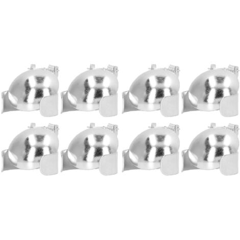 Éteignoir de Bougie Automatique 8 Pièces, Pince Métallique pour Mèche et Flamme, Décoration Argentée
