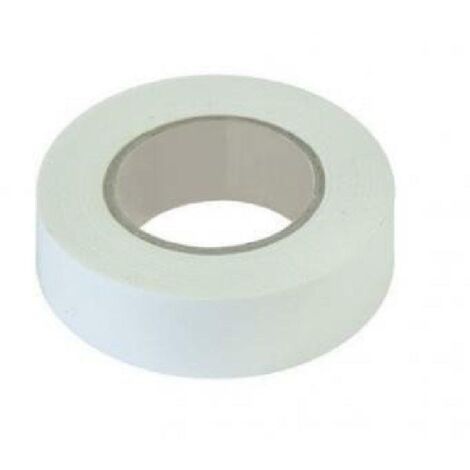 Etelec nastro isolante in pvc professionale colore bianco rotolo 25 metri isoel 19wh 19mmx25m s=0.15mm na4419