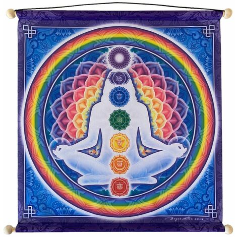 Étendard à suspendre Chakras 37 cm