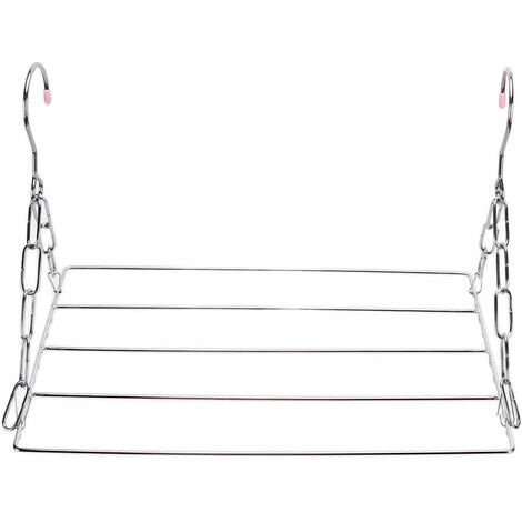 Étendoir à chaussettes, cintre de séchage en acier inoxydable avec 36 clips coupe-vent pour suspendre les vêtements, chaussettes, sous-vêtements, vêtements, serviettes (sans clip)
