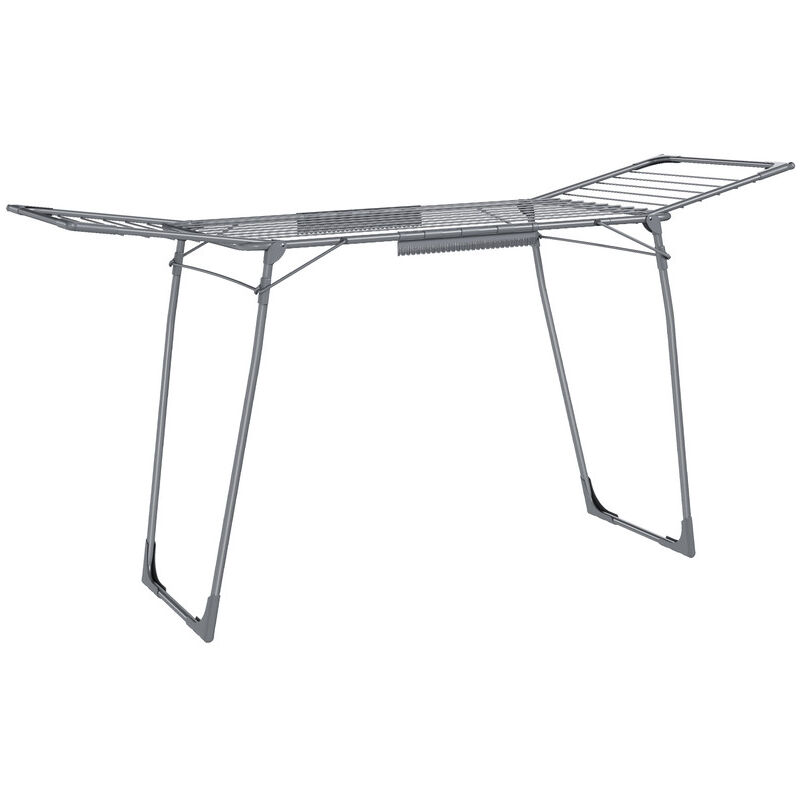 Étendoir à Linge, 62 x 173 x 96,5 cm, Séchoir à Linge, Étendage Buanderie, Gain de Place, avec Pinces à Chaussettes, Structure en Métal, pour