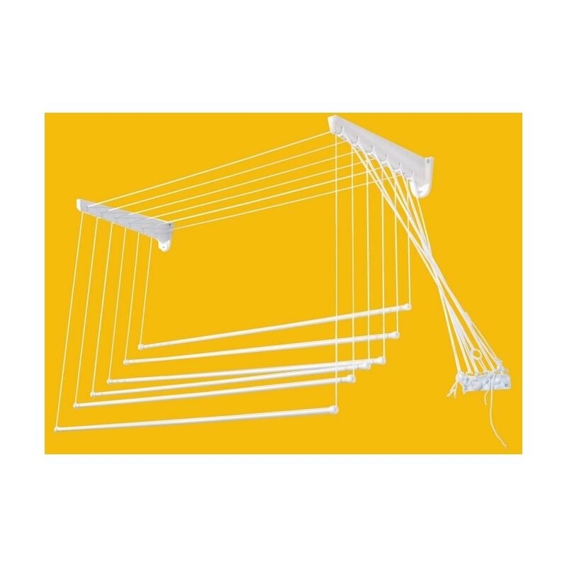 Tendoir à linge haut et bas en résine avec 6 fils de mm.140 - Salon