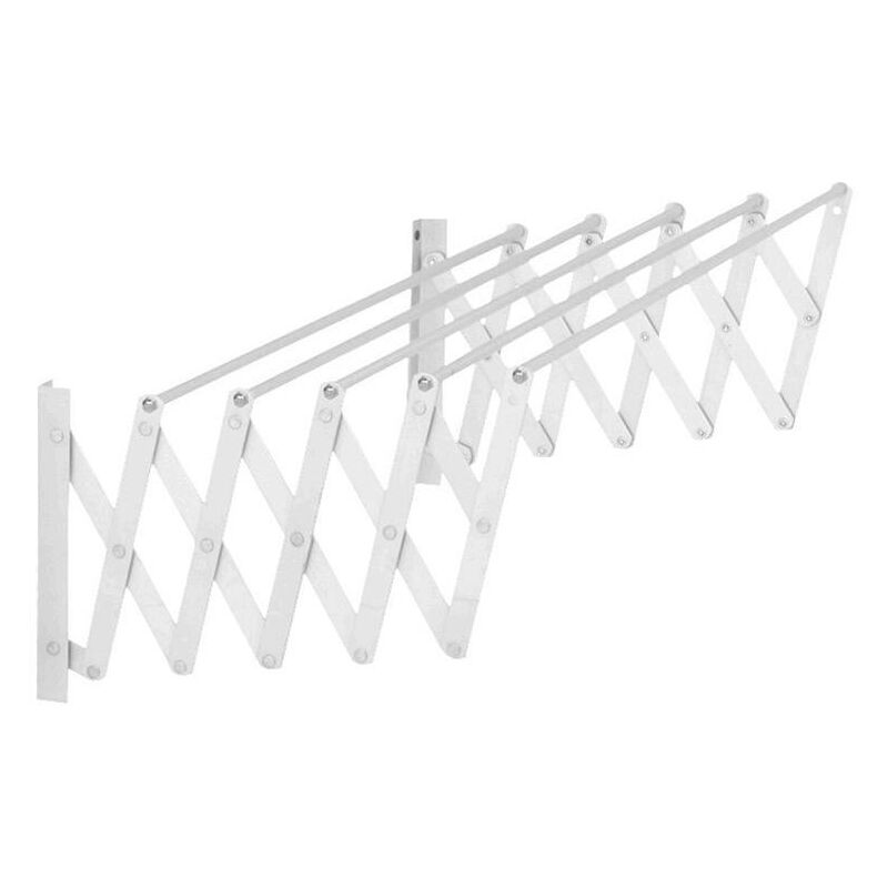 Tendoir à linge extensible 80 cm Kit complet blanc