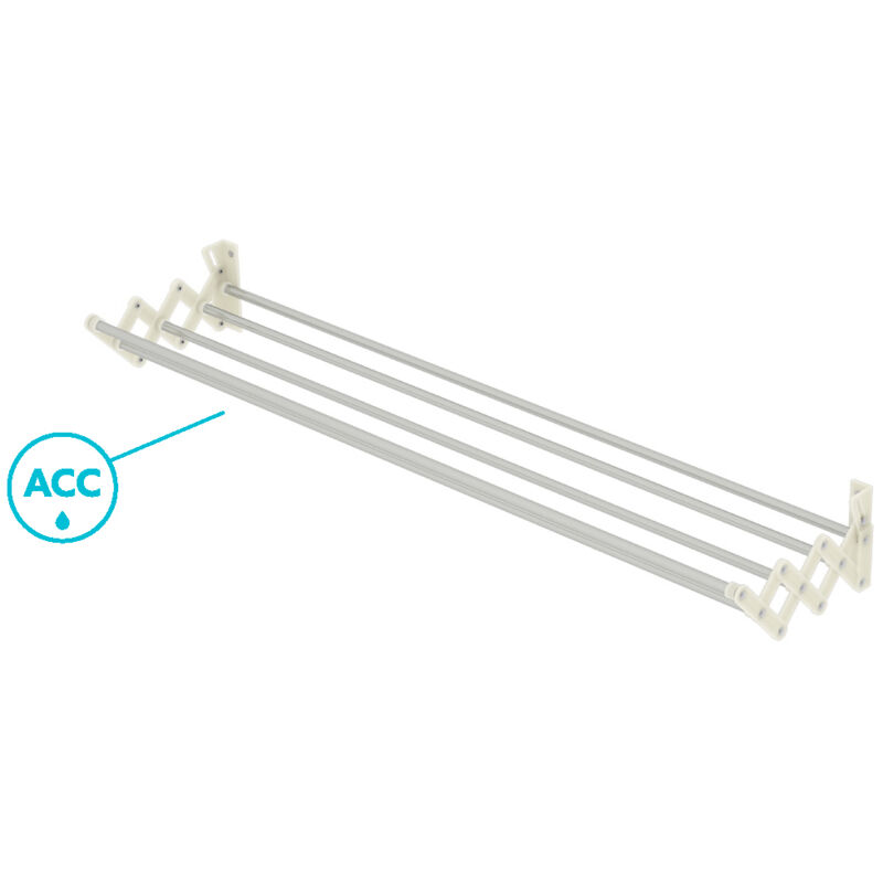 Tendoir à linge mural extensible de 120 Cm mod. soufflet Colombo