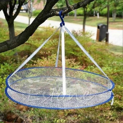 Étendoir à linge pliable de qualité, panier à linge, filet de séchage neuf