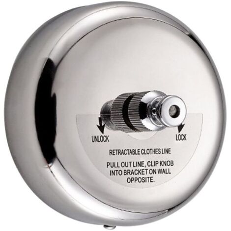 Étendoir à linge rond rétractable en acier inoxydable 304 Ulisem avec câble en acier de 2,7 m pour salle de bain, jardin, balcon et plus encore